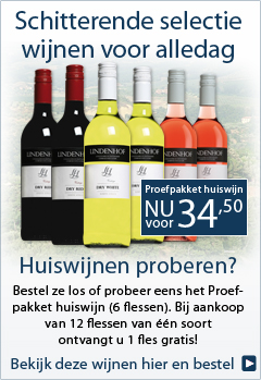 Proefpakket huiswijnen 6 flessen (3x2): Nu voor 34,50